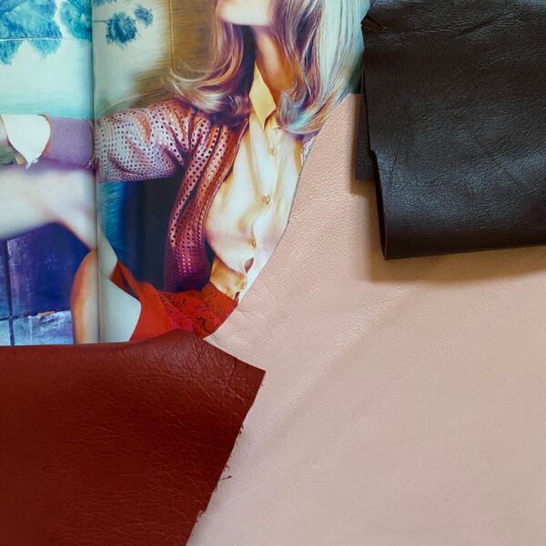 Nappa leather rose tones