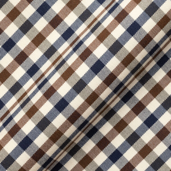 Soft cotton twill 1 cm Damier 