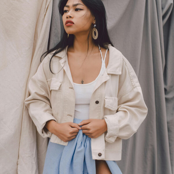 Asian girl in casual wear