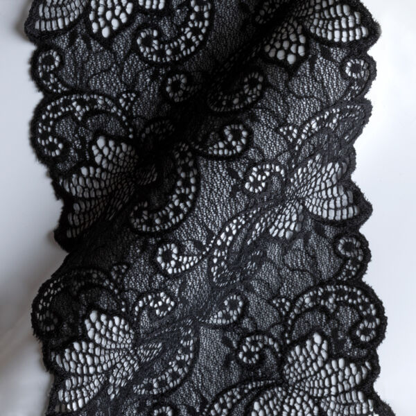 Arabesque floral lace trim