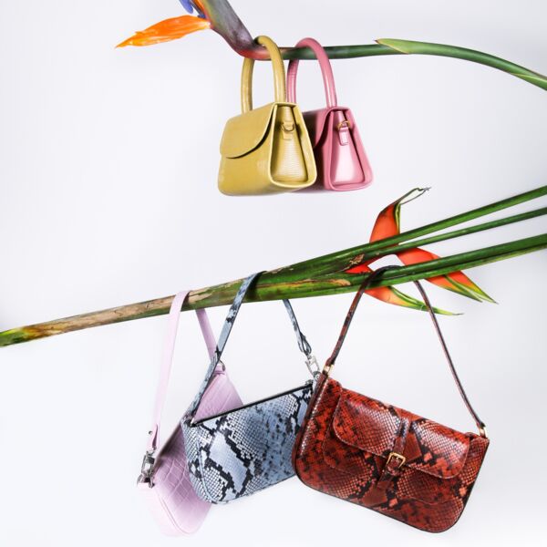 Exotic printed leather bags