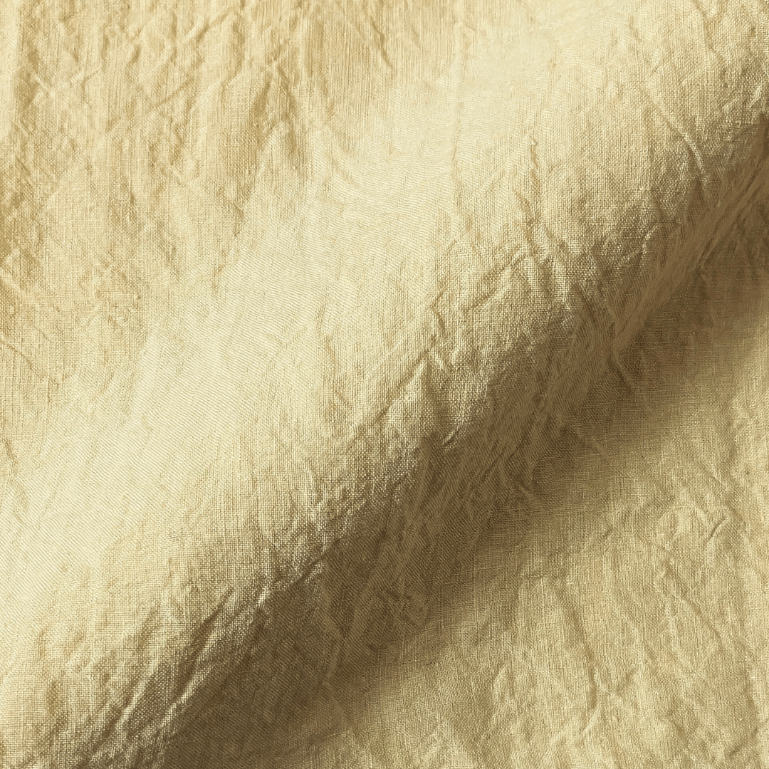 Crinkled 100% linen fabric